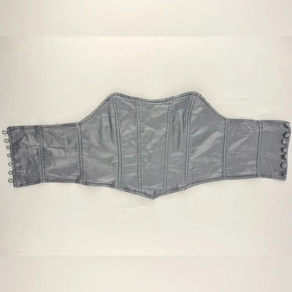 Edikted Black Faux Leather Corset Belt - Picture 1 of 7